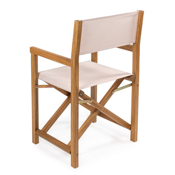 Cukor Classic Vintage Outdoor Acacia Wood Folding Director Chair with Canvas Seat - JONATHAN Y